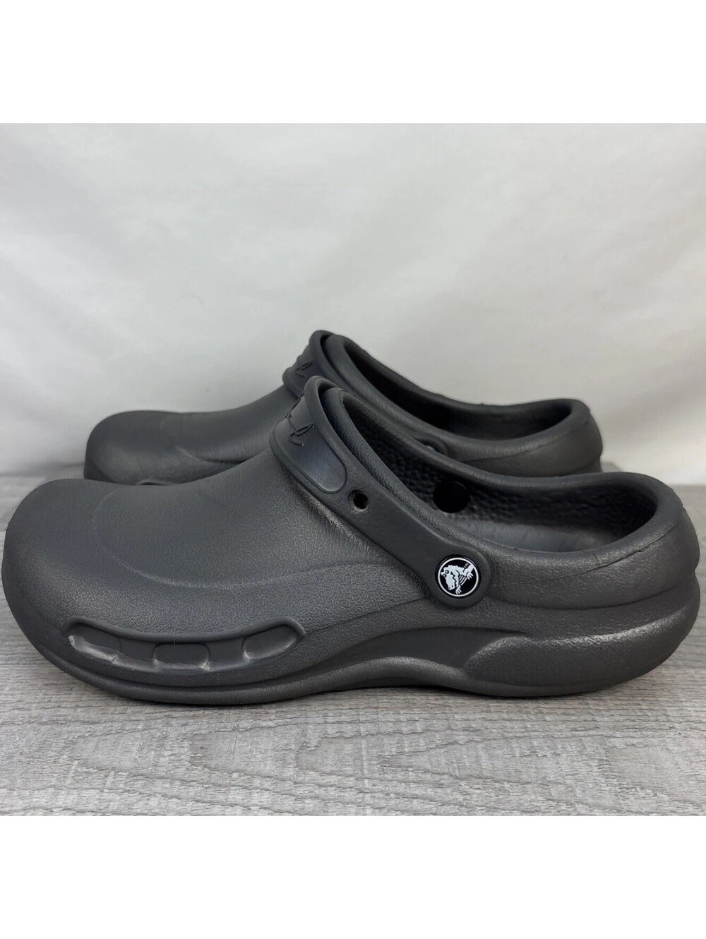 Crocs Justin Bieber drew house Work Clog Slip Resistant Black Mens 9 Womens 11